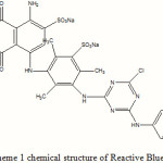 Scheme 1: chemical structure of Reactive Blue 49