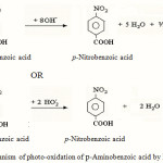 Figure 1: Mechanism of photo-oxidation of p-Aminobenzoic acid by Fenton reagent