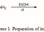 Scheme 1: Preparation of imine 1