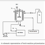 Figure 1: A schematic representation of batch emulsion polymerization reactor.