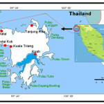 Figure 1:  Map of study area and sampling point at Langkawi Coastal Waters
