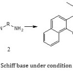 Scheme1: synthesis Schiff base under condition room temperature 