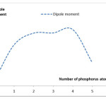 Diagram of the dipole moment changes to increase the number of phosphorus atoms in the nanotube