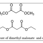Figure 1. The structure of dimethyl malonate  and diethyl malonate
