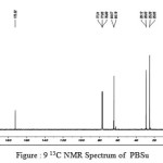 Figure :9 13C NMR Spectrum of  PBSu