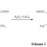Scheme 1: General procedure for oxidation of Diethyl 1,4-dihydro-2,6-dimethyl-4-phenylpyridine-3,5-dicarboxylate.