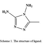 Scheme 1: The structure of ligand.