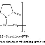 Figure 1: Molecular structures of clouding species and additives. 