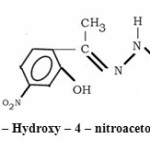 Figure 1 : 2 – Hydroxy – 4 – nitroacetophenone .