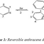 Scheme 1: Reversible anthracene dimerization