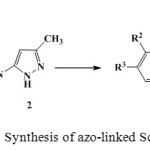 Scheme 1: Synthesis of azo-linked Schiff bases