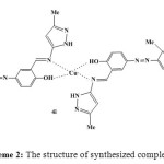Scheme 2: The structure of synthesized complex 4i