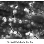 Fig. 5(a): SEM of AlSe thin film