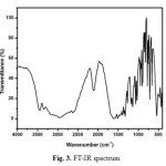 Fig. 3. FT-IR spectrum