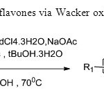 Scheme10. A two step synthesis of flavones via Wacker oxidation is carried out in this process18.