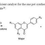 Scheme20.Wet acetone is efficient catalyst for the one pot synthesis of flavones from 2-hydroxy acetophenone & acetyl chloride28.