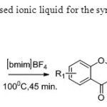 Scheme 38. Bosale & Sarda used ionic liquid for the synthesis of flavones from dione intermediate46.