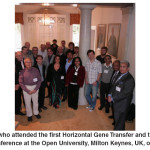 Fig. 3: scientists who attended the first Horizontal Gene Transfer and the Last Universal Common Ancestor conference at the Open University, Milton Keynes, UK, on 5-6 September 2013