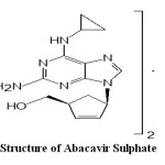 Fig.1:  Structure of Abacavir Sulphate