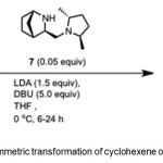 Scheme 3. Asymmetric transformation of cyclohexene oxide by catalyst 7.