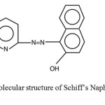 Schematic 1 Synthesis and Molecular structure of Schiff’s Naphtol-2-(Pyridylazo-2)-1 (PAN)  
