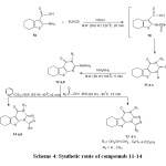 Scheme 4: Synthetic route of compounds 11-14