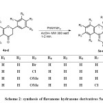 Scheme 2: synthesis of flavanone hydrazone derivatives 5a-d
