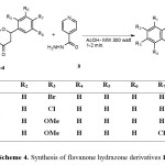 Scheme 4. Synthesis of flavanone hydrazone derivatives 10a-d.