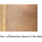 Fig4.View of Rusted iron sheet at 3 feet distance  