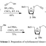 Scheme 2. Preparation of xylofuranosyl donor 4