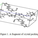 Figure 1. A fragment of crystal packing of EDB