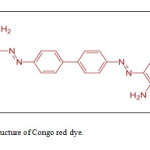 Figure (3); Chemical structure of Congo red dye.