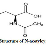 Fig 2: Structure of N-acetylcysteine
