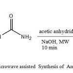 Fig 1. Microwave assisted  Synthesis of  Amino uracil