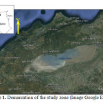 Figure 1. Demarcation of the study zone (Image Google Earth 2013)