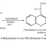 Scheme 3 - Synthesis of 4-Butylamino-2-oxo-2H-chromene-3-sulfonic acid (2-hydroxy-phenyl) -amide (3a) 
