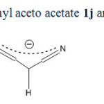 Scheme 6. Resonance forms in ethyl aceto acetate 1j and 1-ethoxy-1,3-dioxobutan-2-ide (9j)