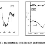 Fig. 2(a & b) FT-IR spectrum of monomer and branched polyamides
