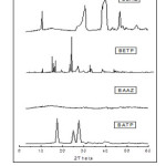Fig.9 Powder XRD of polymers