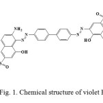 Fig. 1. Chemical structure of violet B 