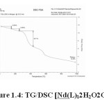 Figure 1.4: TG/DSC [Nd(L)12H2O2Cl] 
