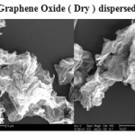 Plate3 . SEM of   Graphene Oxide ( Dry ) dispersed  in water
