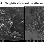 Plate 6 .  SEM of   Graphite dispersed  in ethanol