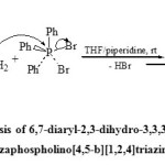 Scheme 15. Synthesis of 6,7-diaryl-2,3-dihydro-3,3,3-triphenyl-1,2,4,-triazaphospholino[4,5-b][1,2,4]triazine