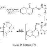 Scheme 19. Synthesis of 74