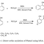 Figure 1 Direct ortho acylation of Phenol using MSA