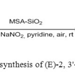 Figure 10 Use of MSA for synthesis of (E)-2, 3'-bis(3H-indol)-3-one oxime