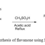 Figure 4 Synthesis of flavanone using MSA