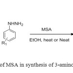 Figure 9 Use of MSA in synthesis of 3-amino-2H-pyrazoles
