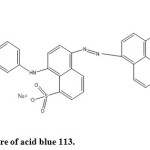 Fig.  1.  Structure of acid blue 113.